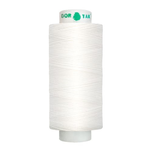 Цвет 199 (белые) нитки Dor Tak №40/2 365м