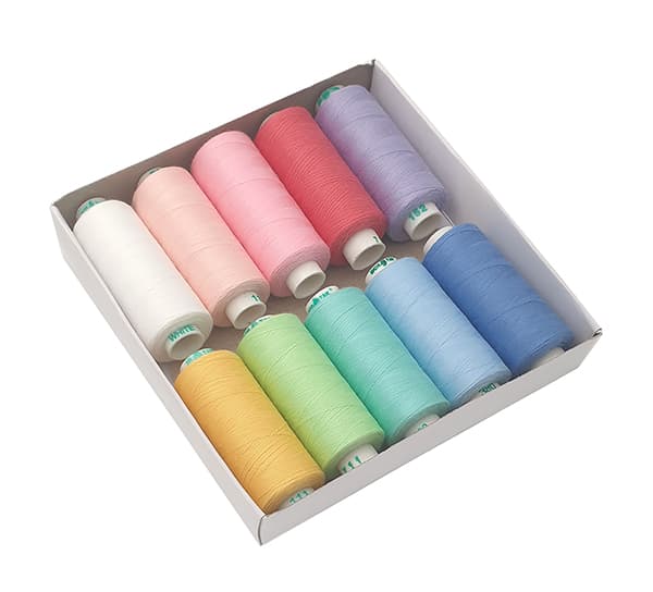 Набор ниток Dor Tak №40/2 10 катушек по 365м (пастельные тона)